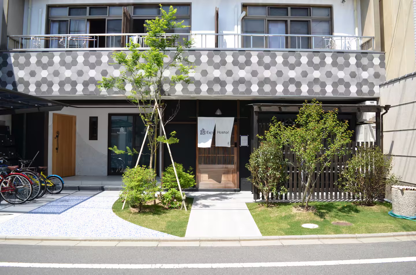 Quiet residential lane in Nishijin, Kyoto